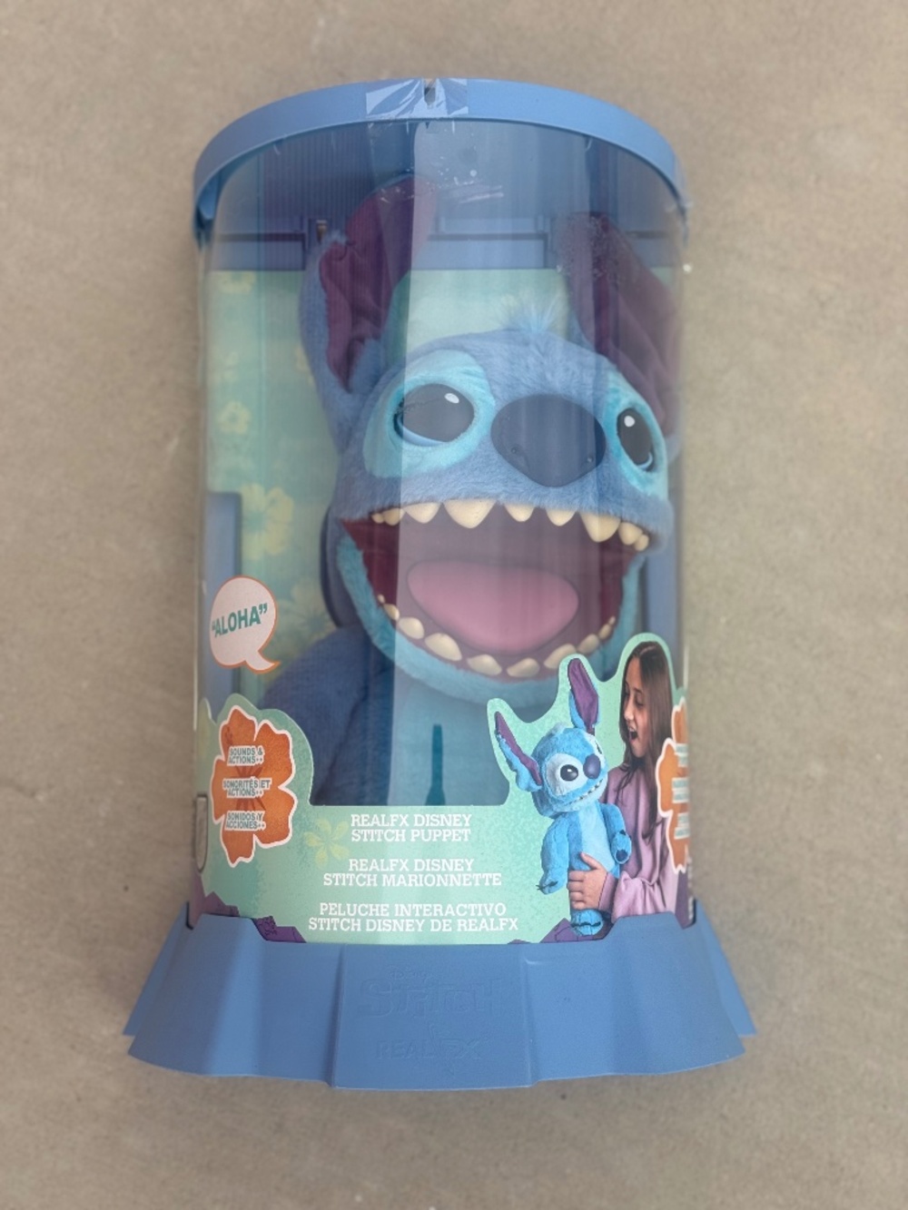Disney RealFX Stitch Interactive Animatronic Puppet Plush Toy 18” NIB